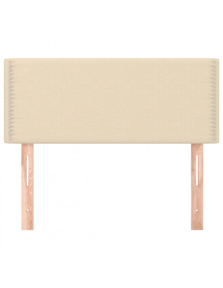 Testiera Crema 90x5x78/88 cm in Tessuto
