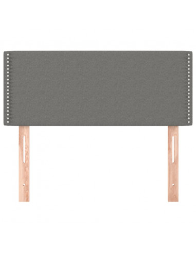 Testiera Grigio Scuro 100x5x78/88 cm in Tessuto