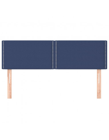 Testiere 2 pz Blu 72x5x78/88 cm in Tessuto