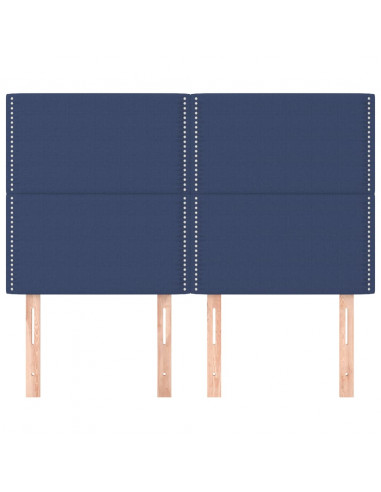 Testiere 4 pz Blu 72x5x78/88 cm in Tessuto