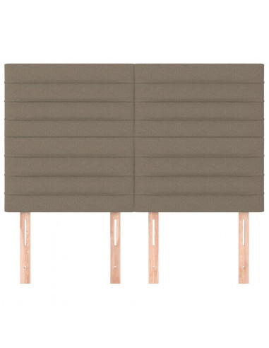 Testiere 4 pz Tortora 72x5x78/88 cm in Tessuto