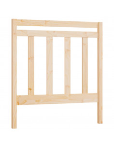 Testiera per Letto 95x4x100 cm in Legno Massello di Pino 2