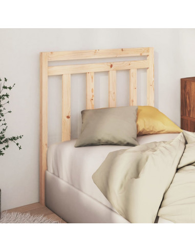 Testiera per Letto 95x4x100 cm in Legno Massello di Pino