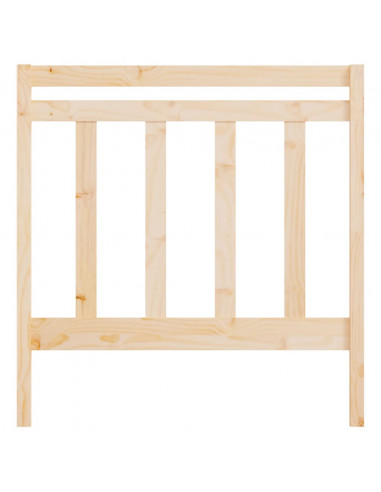 Testiera per Letto 95x4x100 cm in Legno Massello di Pino
