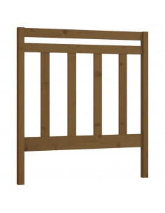 Testiera per Letto Miele 95x4x100 cm in Legno Massello di Pino 2
