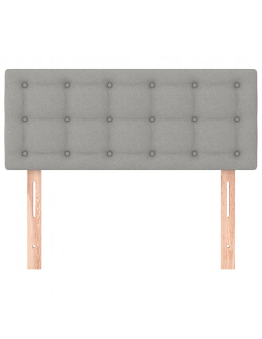 Testiera Grigio Chiaro 80x5x78/88 cm in Tessuto
