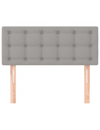 Testiera Grigio Chiaro 90x5x78/88 cm in Tessuto