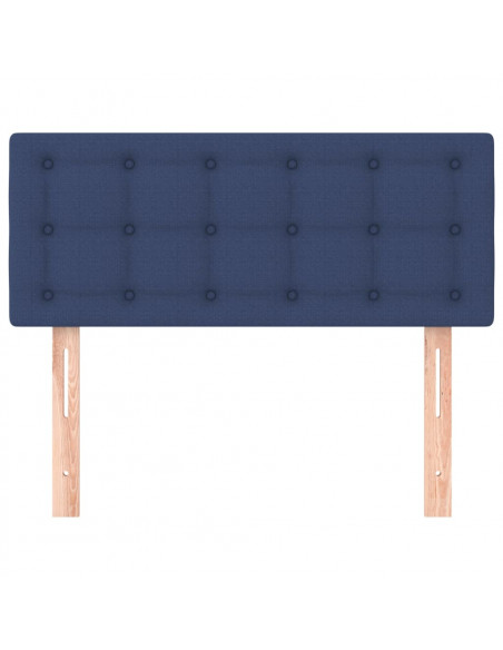 Testiera Blu 90x5x78/88 cm in Tessuto
