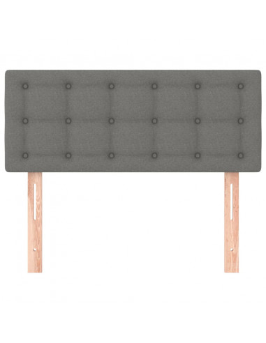 Testiera Grigio Scuro 100x5x78/88 cm in Tessuto