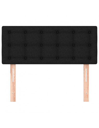 Testiera Nera 100x5x78/88 cm in Tessuto