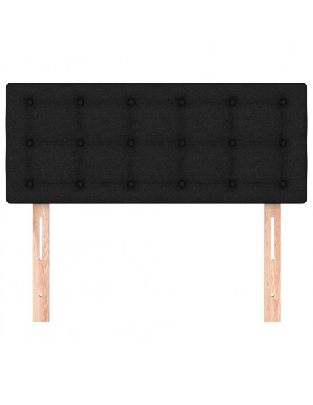 Testiera Nera 100x5x78/88 cm in Tessuto