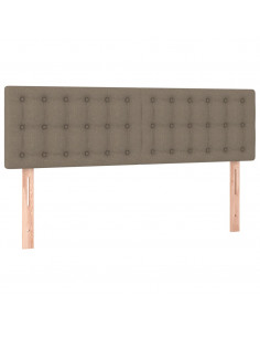 Testiere 2 pz Tortora 72x5x78/88 cm in Tessuto 2