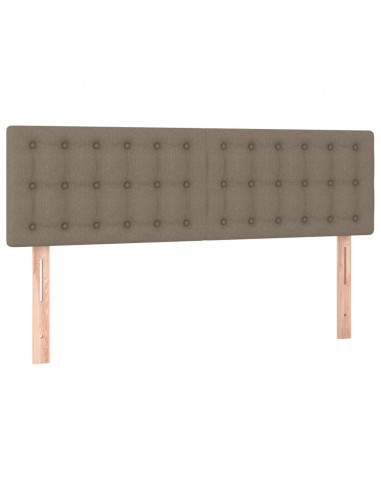 Testiere 2 pz Tortora 72x5x78/88 cm in Tessuto