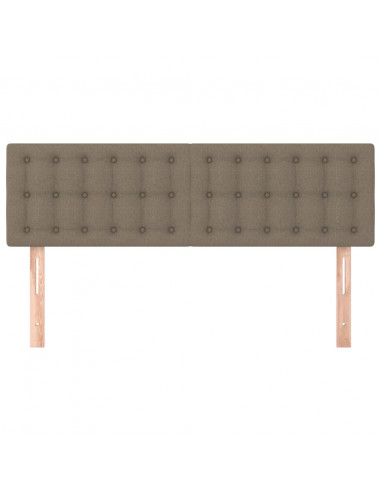 Testiere 2 pz Tortora 72x5x78/88 cm in Tessuto