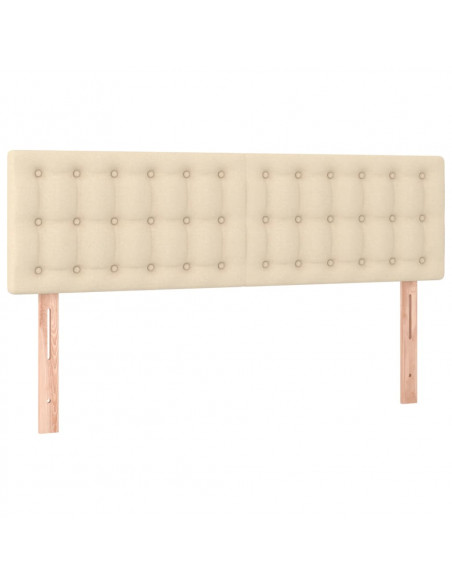 Testiere 2 pz Crema 72x5x78/88 cm in Tessuto