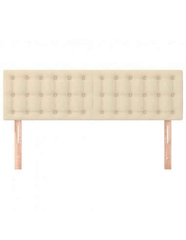 Testiere 2 pz Crema 72x5x78/88 cm in Tessuto