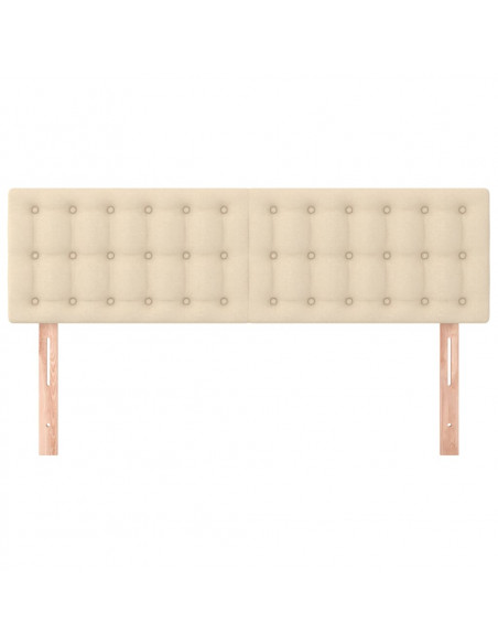 Testiere 2 pz Crema 72x5x78/88 cm in Tessuto