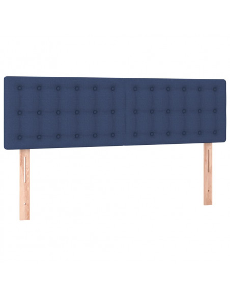 Testiere 2 pz Blu 72x5x78/88 cm in Tessuto
