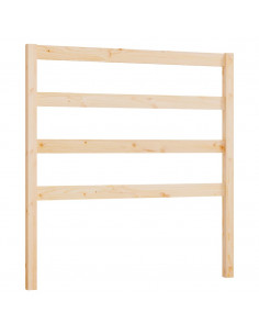 Testiera per Letto 95x4x100 cm in Legno Massello di Pino 2