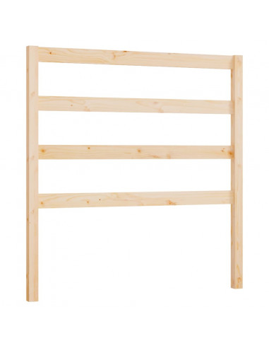Testiera per Letto 95x4x100 cm in Legno Massello di Pino