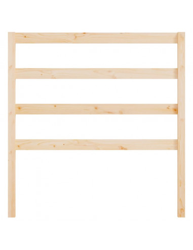 Testiera per Letto 95x4x100 cm in Legno Massello di Pino