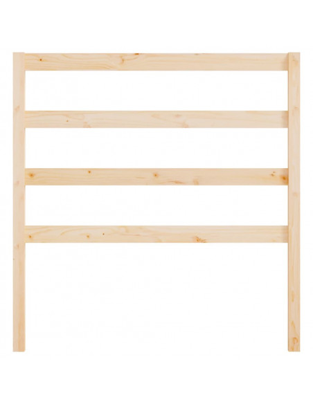 Testiera per Letto 95x4x100 cm in Legno Massello di Pino
