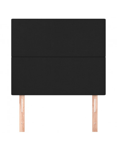 Testiere 2 pz Nere 100x5x78/88 cm in Similpelle