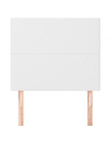 Testiere 2 pz Biancho 100x5x78/88 cm in Similpelle