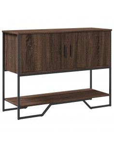 Tavolo Consolle Rovere Marrone 100x35x74,5 cm in Truciolato 2