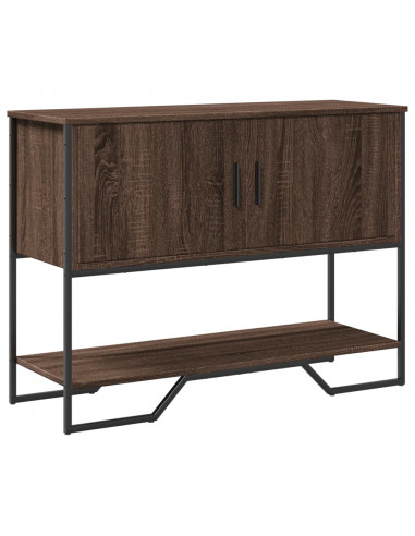 Tavolo Consolle Rovere Marrone 100x35x74,5 cm in Truciolato