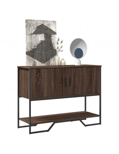 Tavolo Consolle Rovere Marrone 100x35x74,5 cm in Truciolato