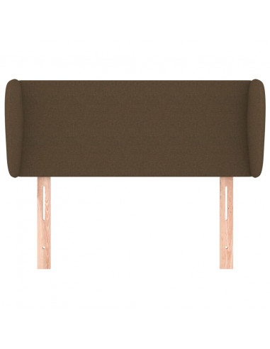 Testiera ad Orecchio Marrone Scuro 83x23x78/88 cm in Tessuto