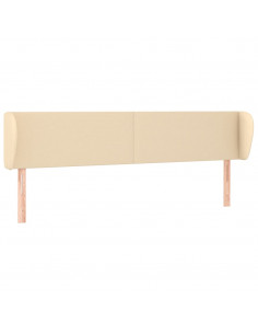 Testiera ad Orecchio Crema 163x23x78/88 cm in Tessuto 2