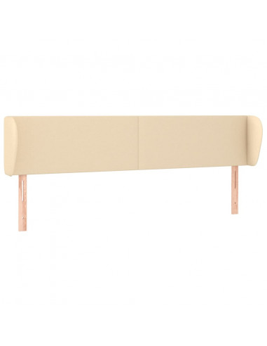 Testiera ad Orecchio Crema 163x23x78/88 cm in Tessuto