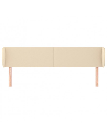 Testiera ad Orecchio Crema 163x23x78/88 cm in Tessuto
