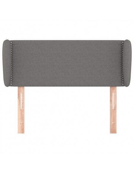 Testiera ad Orecchio Grigio Scuro 83x23x78/88 cm in Tessuto