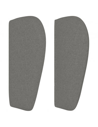 Testiera ad Orecchio Grigio Scuro 83x23x78/88 cm in Tessuto