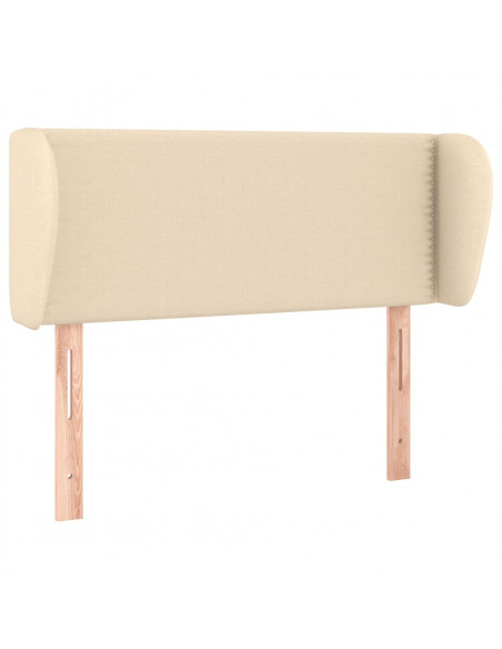 Testiera ad Orecchio Crema 93x23x78/88 cm in Tessuto