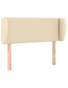 Testiera ad Orecchio Crema 103x23x78/88 cm in Tessuto 2