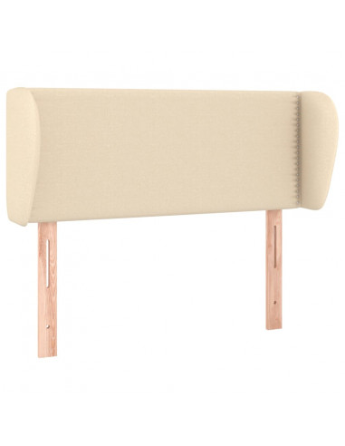 Testiera ad Orecchio Crema 103x23x78/88 cm in Tessuto