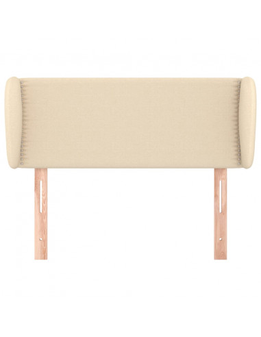 Testiera ad Orecchio Crema 103x23x78/88 cm in Tessuto