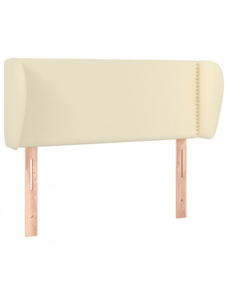 Testiera ad Orecchio Crema 103x23x78/88 cm in Similpelle