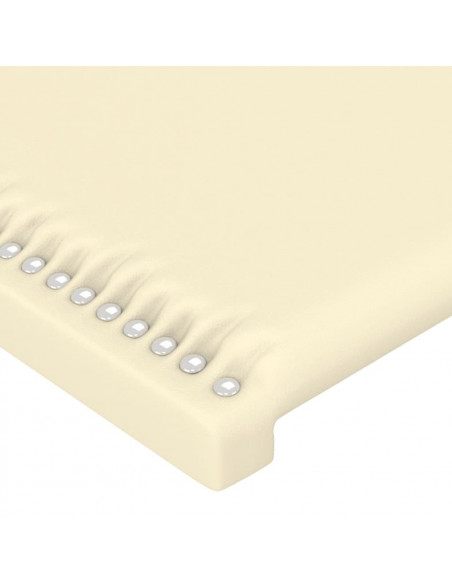 Testiera ad Orecchio Crema 103x23x78/88 cm in Similpelle