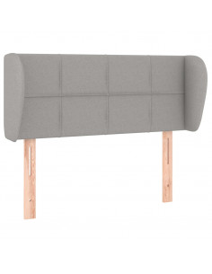 Testiera ad Orecchio Grigio Chiaro 83x23x78/88 cm in Tessuto 2