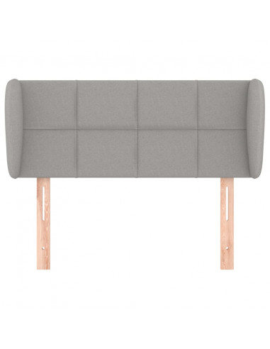 Testiera ad Orecchio Grigio Chiaro 83x23x78/88 cm in Tessuto