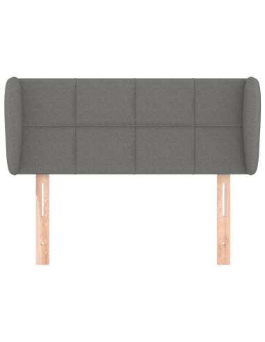 Testiera ad Orecchio Grigio Scuro 83x23x78/88 cm in Tessuto