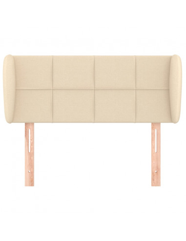 Testiera ad Orecchio Crema 103x23x78/88 cm in Tessuto