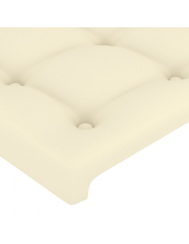 Testiera ad Orecchio Crema 103x23x78/88 cm in Similpelle