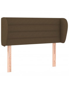 Testiera ad Orecchio Marrone Scuro 93x23x78/88 cm in Tessuto 2