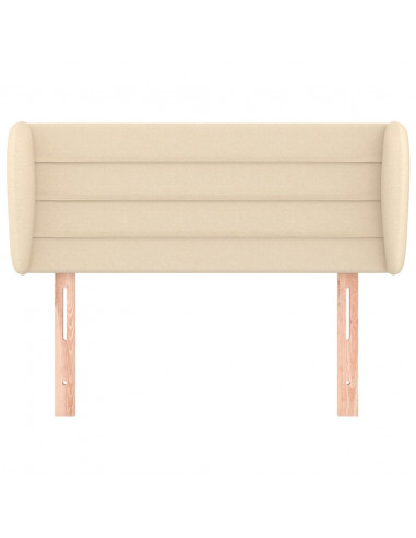 Testiera ad Orecchio Crema 103x23x78/88 cm in Tessuto